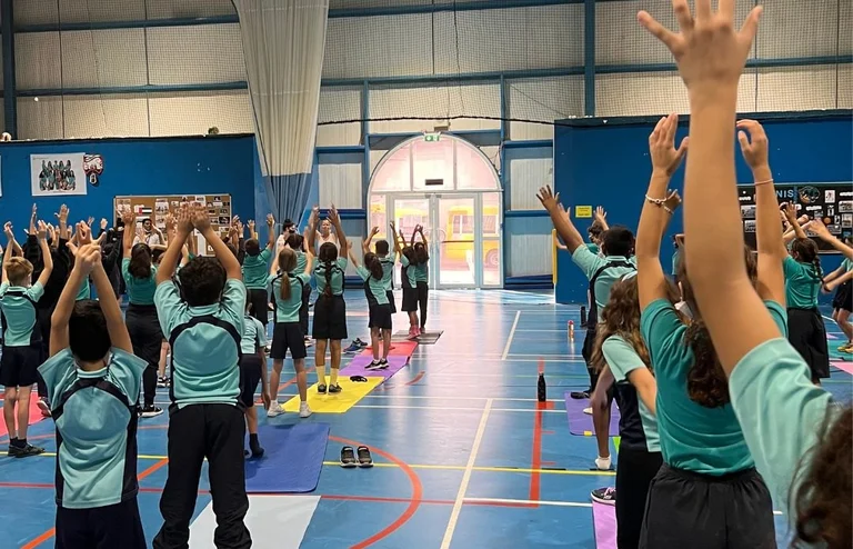 Qigong session for our elementary students
